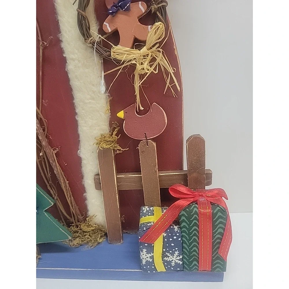 Vintage Wooden‎ Santa Christmas Decor 14
